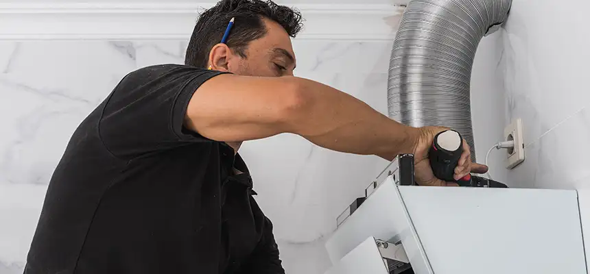 Precision In-wall Dryer Vent Cleaning & Rerouting Corrections in Rosemont, CA